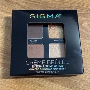 New - Sigma Cream Brûlée eyeshadow palette